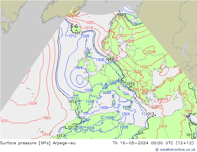 Bodendruck Arpege-eu Do 16.05.2024 00 UTC