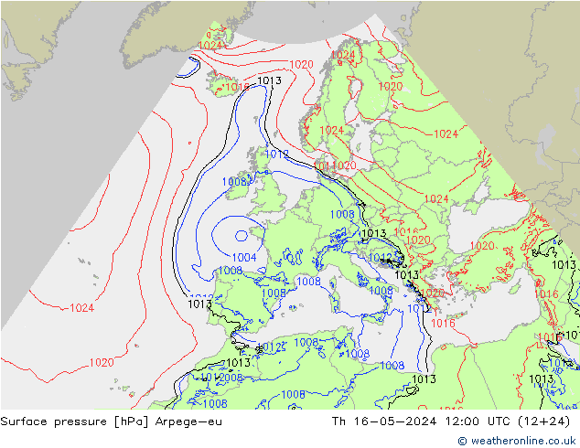 pression de l'air Arpege-eu jeu 16.05.2024 12 UTC