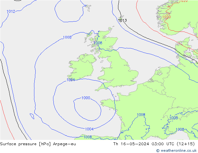 Bodendruck Arpege-eu Do 16.05.2024 03 UTC