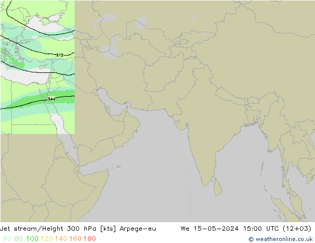 高速氣流 Arpege-eu 星期三 15.05.2024 15 UTC