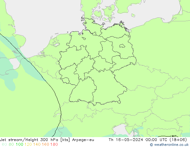 Corrente a getto Arpege-eu gio 16.05.2024 00 UTC