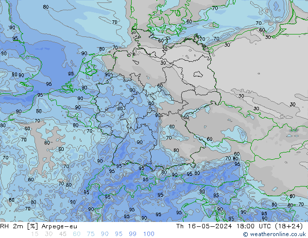 RV 2m Arpege-eu do 16.05.2024 18 UTC