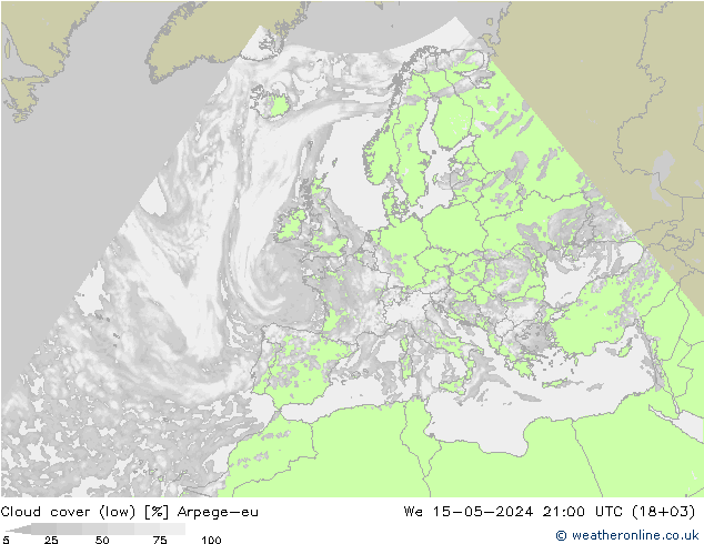 Nubes bajas Arpege-eu mié 15.05.2024 21 UTC