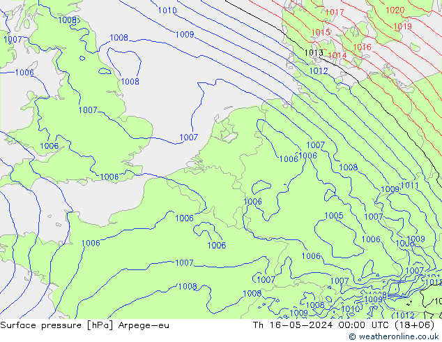 Bodendruck Arpege-eu Do 16.05.2024 00 UTC