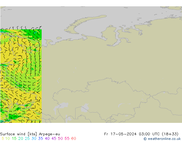  10 m Arpege-eu  17.05.2024 03 UTC