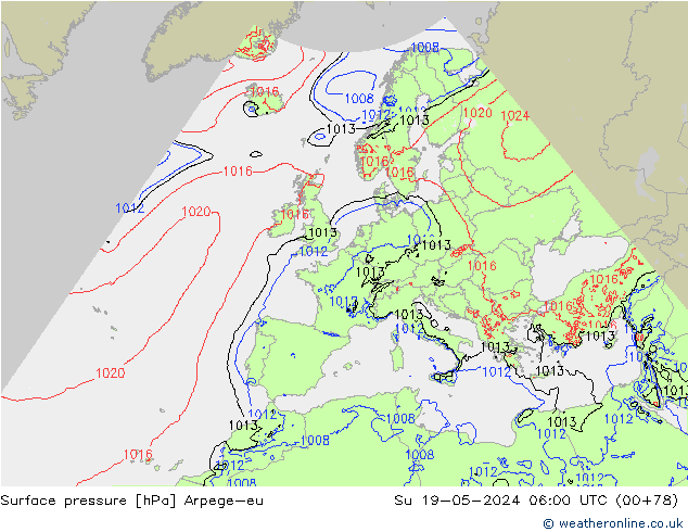 ciśnienie Arpege-eu nie. 19.05.2024 06 UTC
