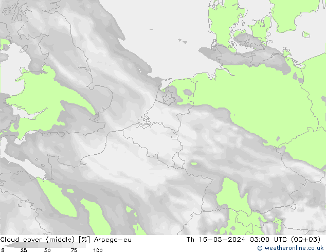 Nubes medias Arpege-eu jue 16.05.2024 03 UTC