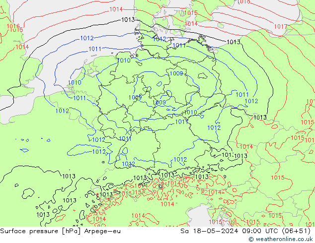 pression de l'air Arpege-eu sam 18.05.2024 09 UTC