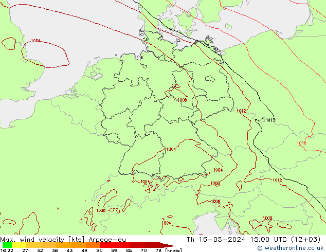 Windböen Arpege-eu Do 16.05.2024 15 UTC