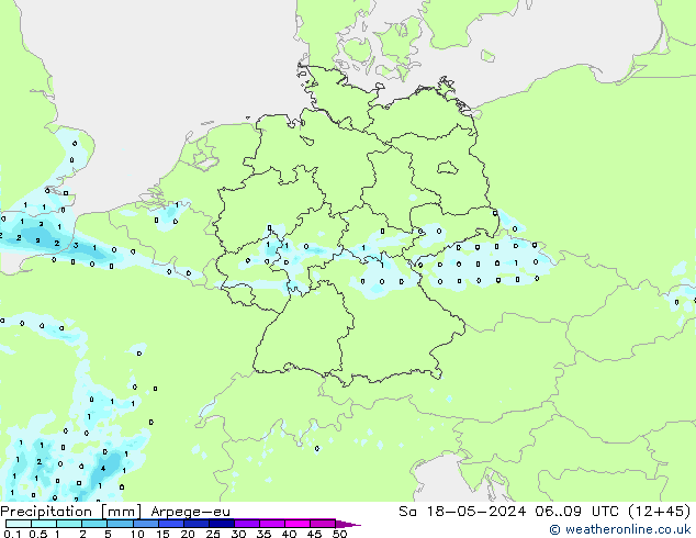 Neerslag Arpege-eu za 18.05.2024 09 UTC