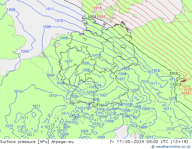 ciśnienie Arpege-eu pt. 17.05.2024 06 UTC