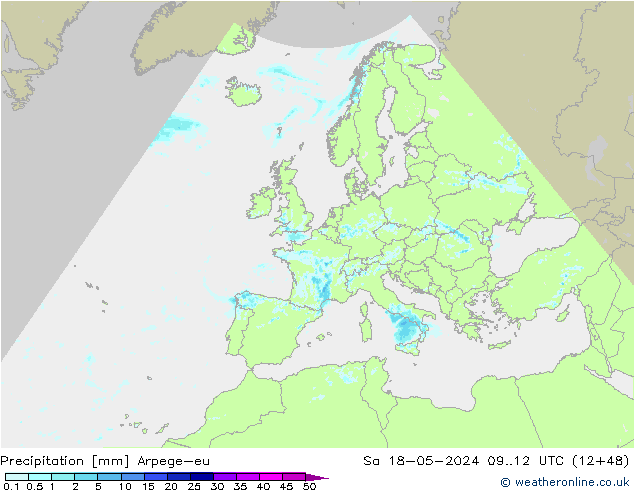Neerslag Arpege-eu za 18.05.2024 12 UTC