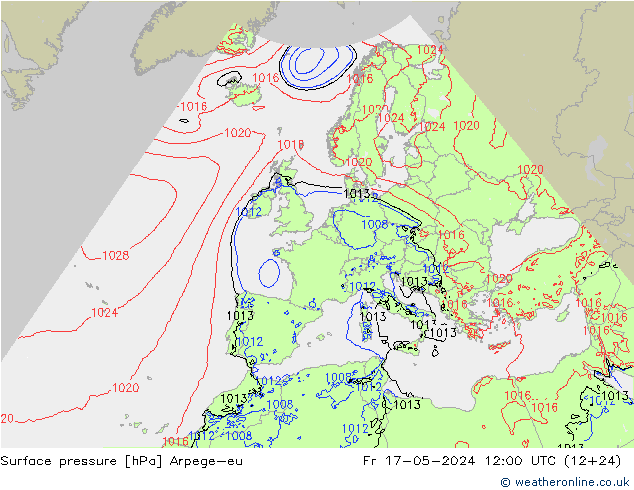 Bodendruck Arpege-eu Fr 17.05.2024 12 UTC