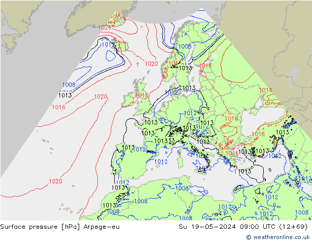 pression de l'air Arpege-eu dim 19.05.2024 09 UTC