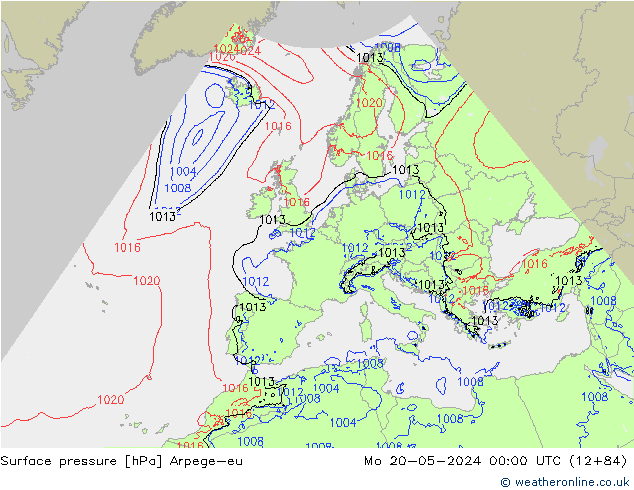 Bodendruck Arpege-eu Mo 20.05.2024 00 UTC