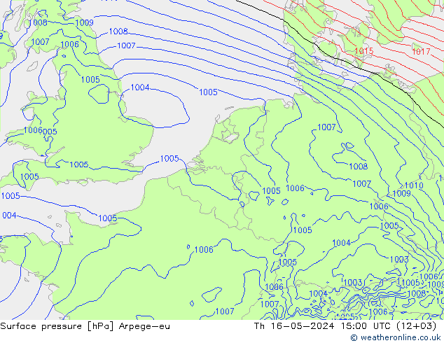 ciśnienie Arpege-eu czw. 16.05.2024 15 UTC