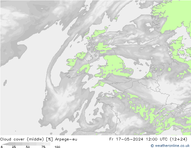 nuvens (médio) Arpege-eu Sex 17.05.2024 12 UTC