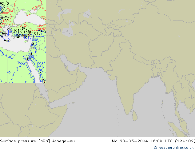 Luchtdruk (Grond) Arpege-eu ma 20.05.2024 18 UTC