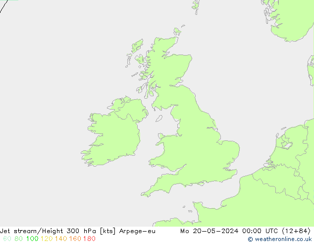 Jet stream Arpege-eu Seg 20.05.2024 00 UTC