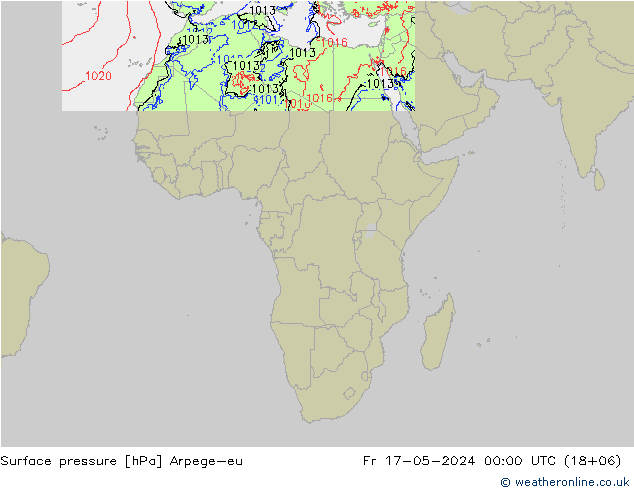 ciśnienie Arpege-eu pt. 17.05.2024 00 UTC