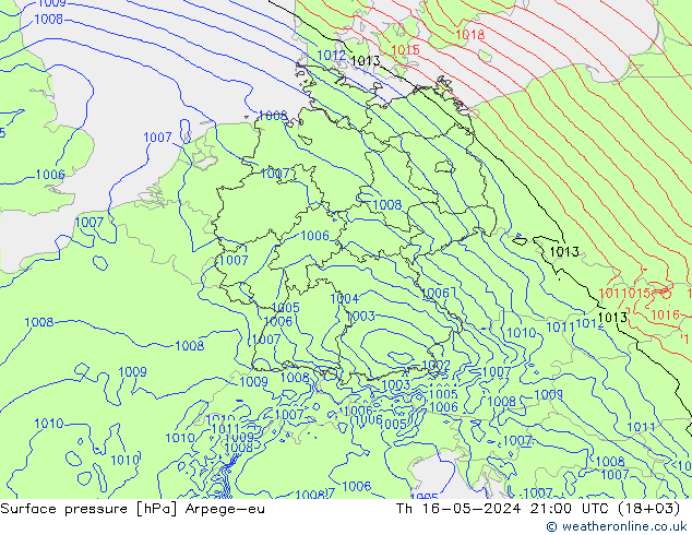 Yer basıncı Arpege-eu Per 16.05.2024 21 UTC