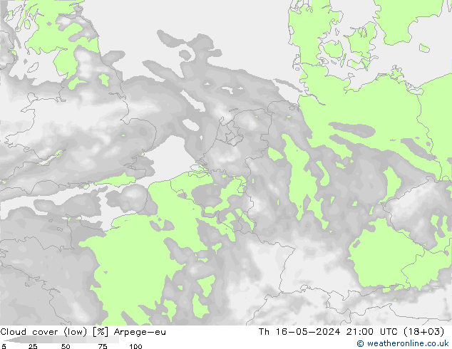 Wolken (tief) Arpege-eu Do 16.05.2024 21 UTC
