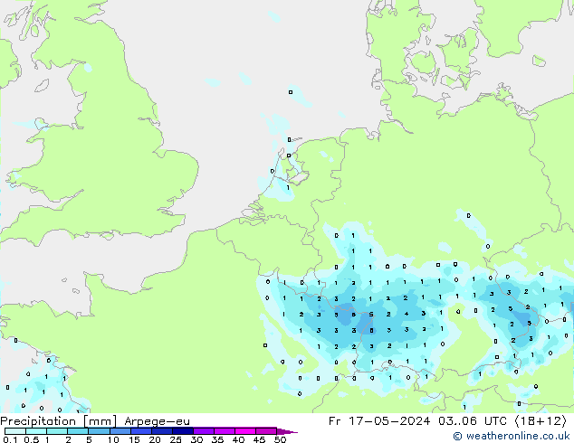 Yağış Arpege-eu Cu 17.05.2024 06 UTC