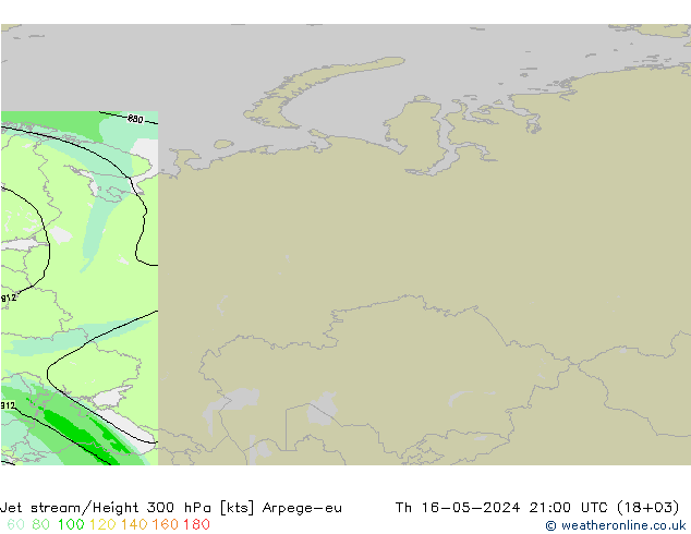 Prąd strumieniowy Arpege-eu czw. 16.05.2024 21 UTC