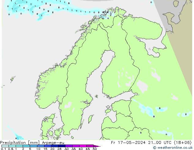 Niederschlag Arpege-eu Fr 17.05.2024 00 UTC
