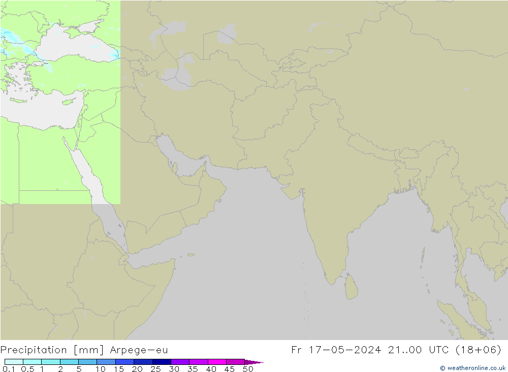 Precipitación Arpege-eu vie 17.05.2024 00 UTC