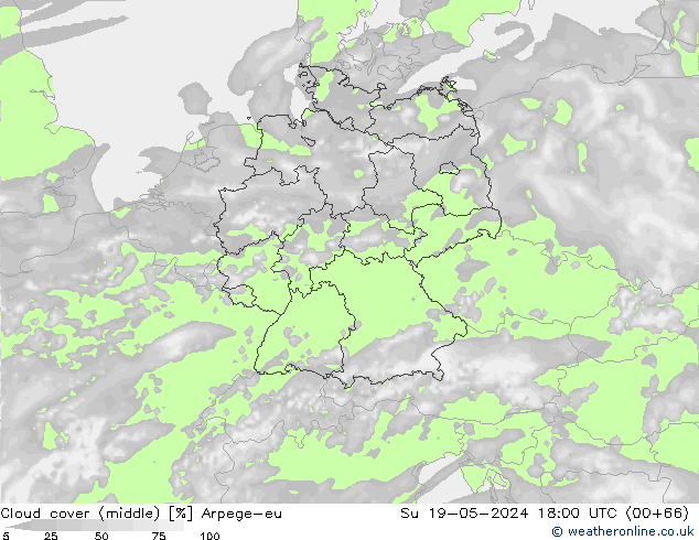 Bulutlar (orta) Arpege-eu Paz 19.05.2024 18 UTC