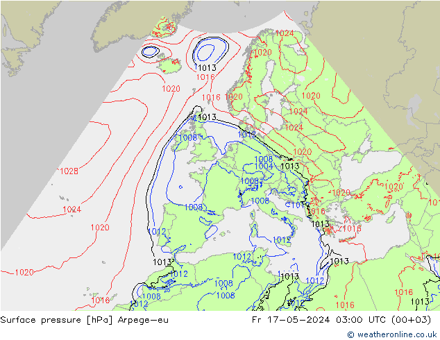 ciśnienie Arpege-eu pt. 17.05.2024 03 UTC
