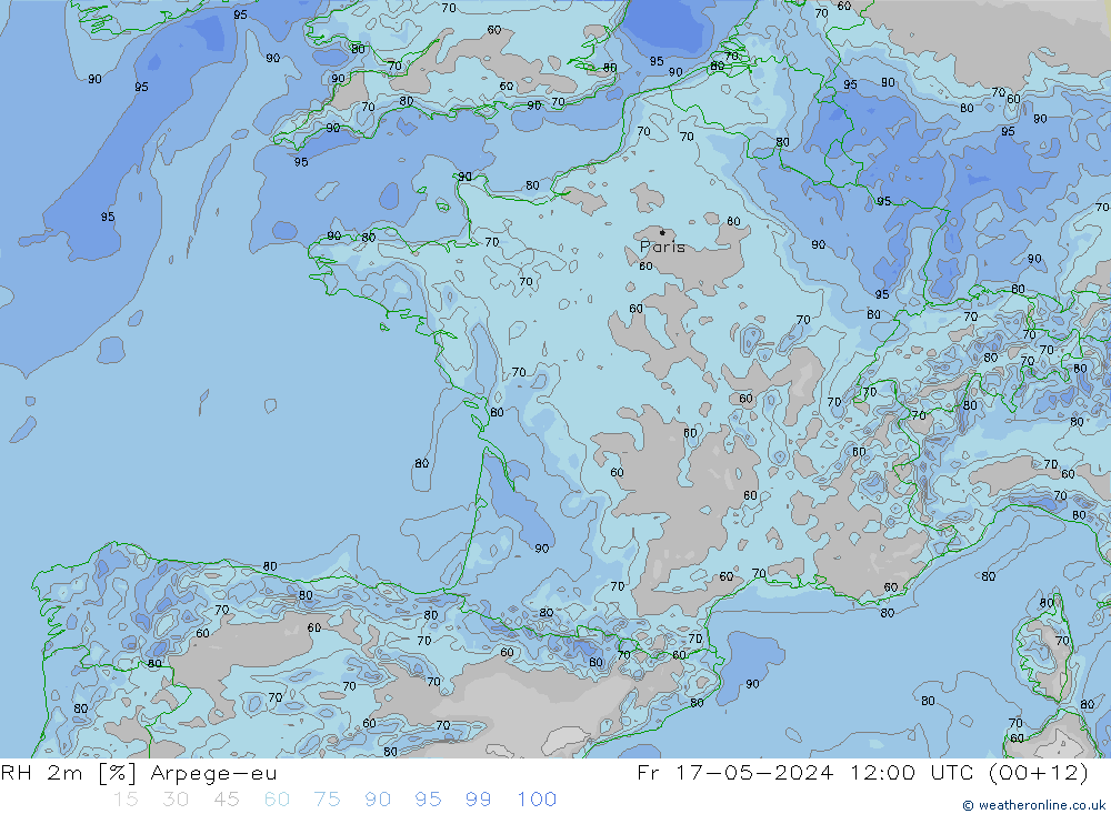 RH 2m Arpege-eu Sex 17.05.2024 12 UTC