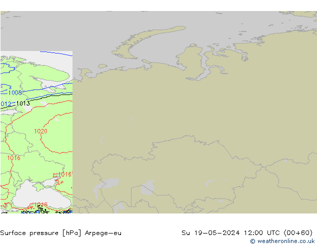 ciśnienie Arpege-eu nie. 19.05.2024 12 UTC