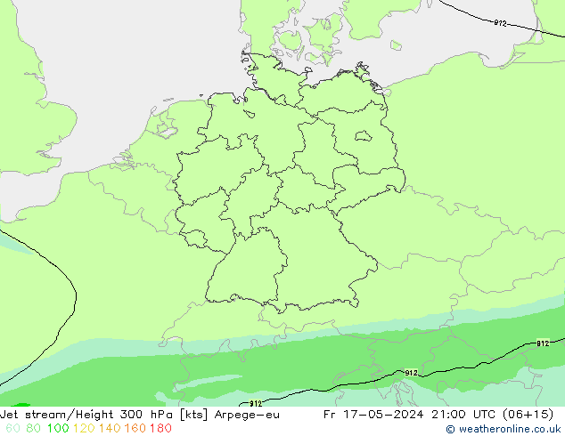 Jet Akımları Arpege-eu Cu 17.05.2024 21 UTC