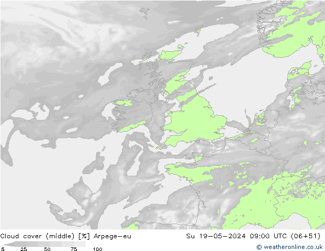 Nubi medie Arpege-eu dom 19.05.2024 09 UTC