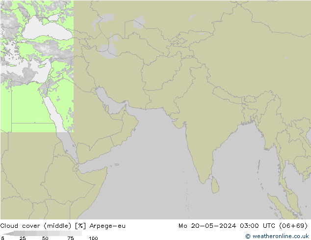 облака (средний) Arpege-eu пн 20.05.2024 03 UTC