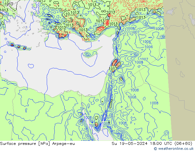 Luchtdruk (Grond) Arpege-eu zo 19.05.2024 18 UTC