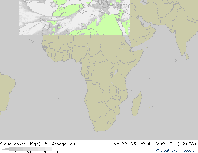 Bulutlar (yüksek) Arpege-eu Pzt 20.05.2024 18 UTC