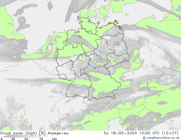 zachmurzenie (wysokie) Arpege-eu so. 18.05.2024 15 UTC