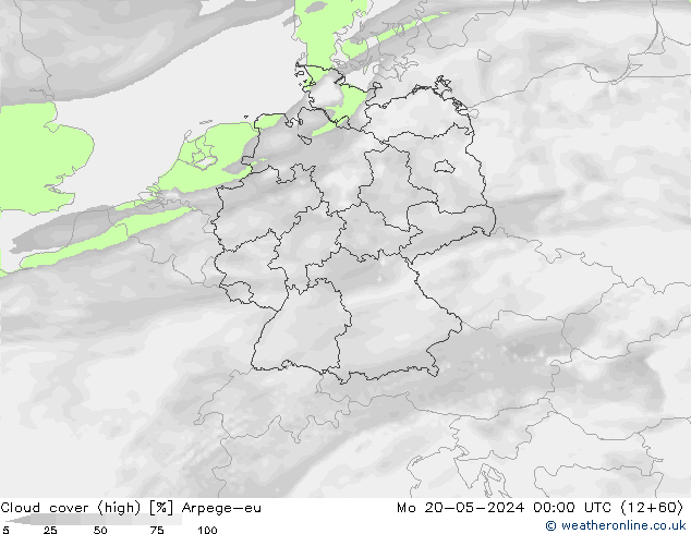 облака (средний) Arpege-eu пн 20.05.2024 00 UTC