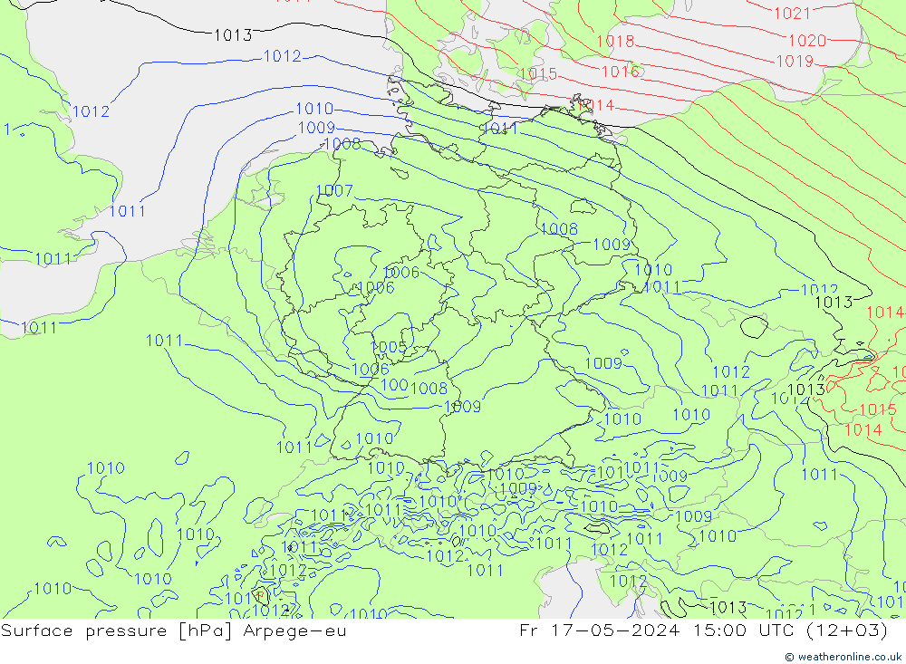 Bodendruck Arpege-eu Fr 17.05.2024 15 UTC