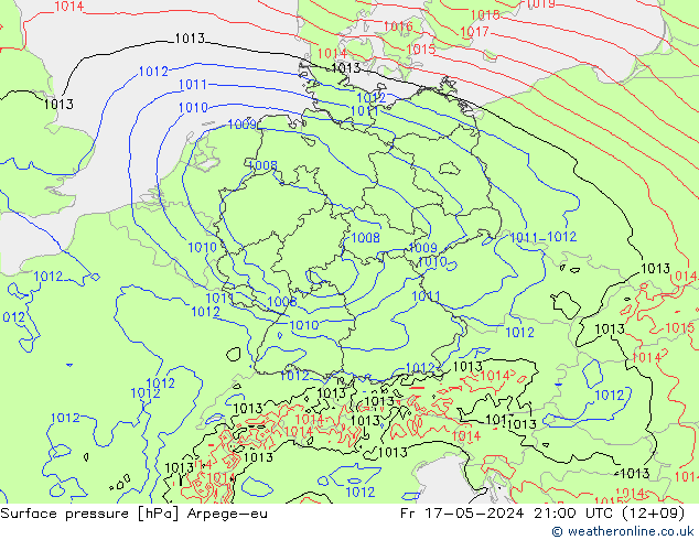 ciśnienie Arpege-eu pt. 17.05.2024 21 UTC