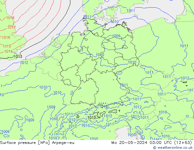 pression de l'air Arpege-eu lun 20.05.2024 03 UTC