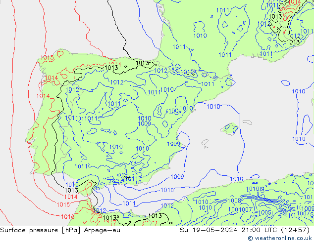 ciśnienie Arpege-eu nie. 19.05.2024 21 UTC