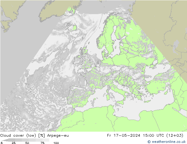 Wolken (tief) Arpege-eu Fr 17.05.2024 15 UTC