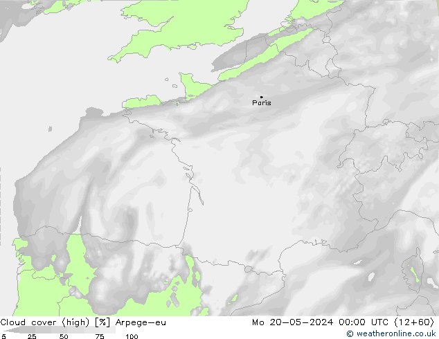Wolken (hohe) Arpege-eu Mo 20.05.2024 00 UTC