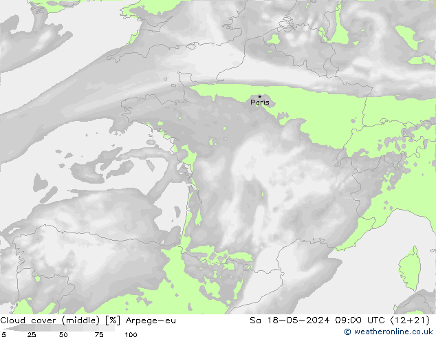 Bulutlar (orta) Arpege-eu Cts 18.05.2024 09 UTC