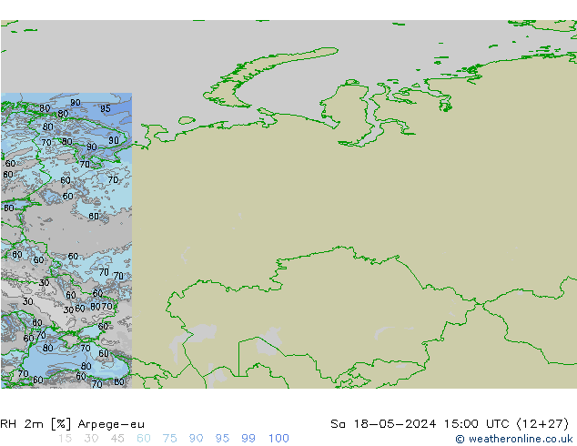 RH 2m Arpege-eu  18.05.2024 15 UTC
