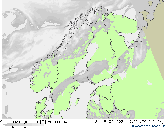 Wolken (mittel) Arpege-eu Sa 18.05.2024 12 UTC